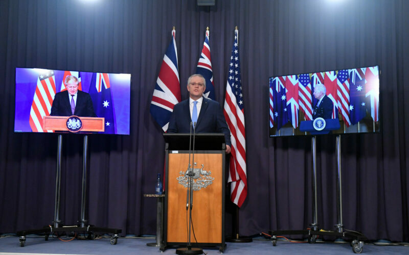 Scott Morrison's giant nuclear election ploy that will put us in the front line against China