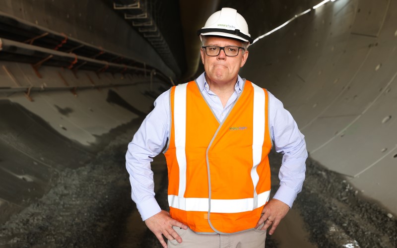 Losing control: Morrison out on his own on campaign trail