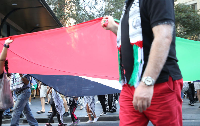 Marching in solidarity with Palestinians