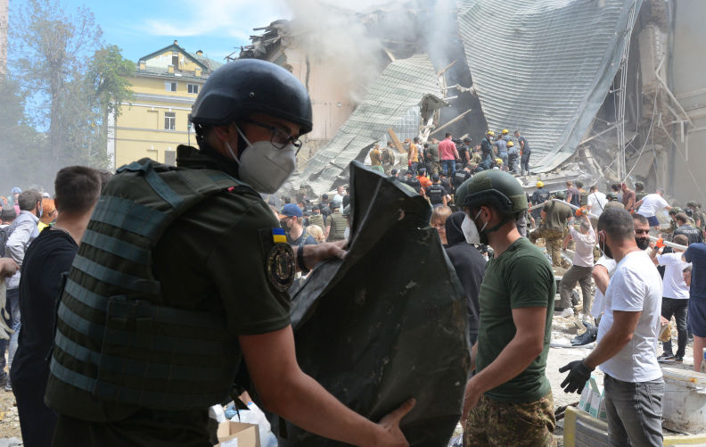 The bombing of a children's hospital in Kyiv was an act of desperation. Who is most desperate?