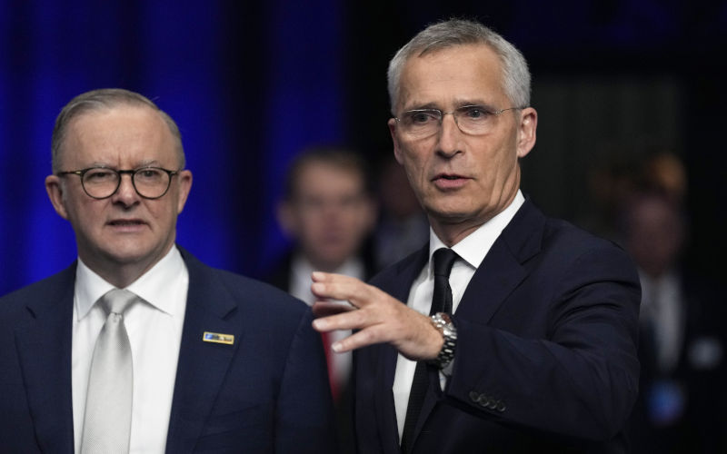 NATO seeks stage props; EU seeks trade protection