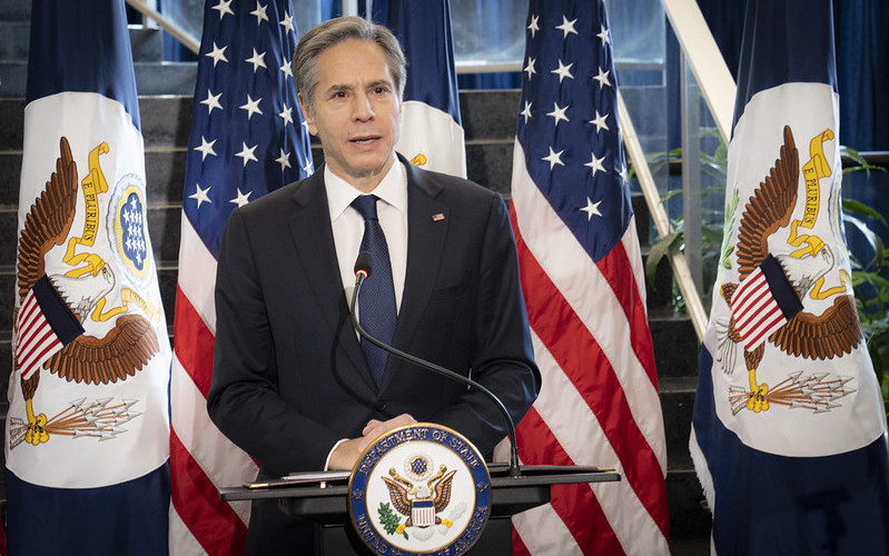 Blinken's visit to the colony