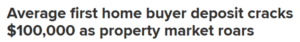 Deposit cracks $100k