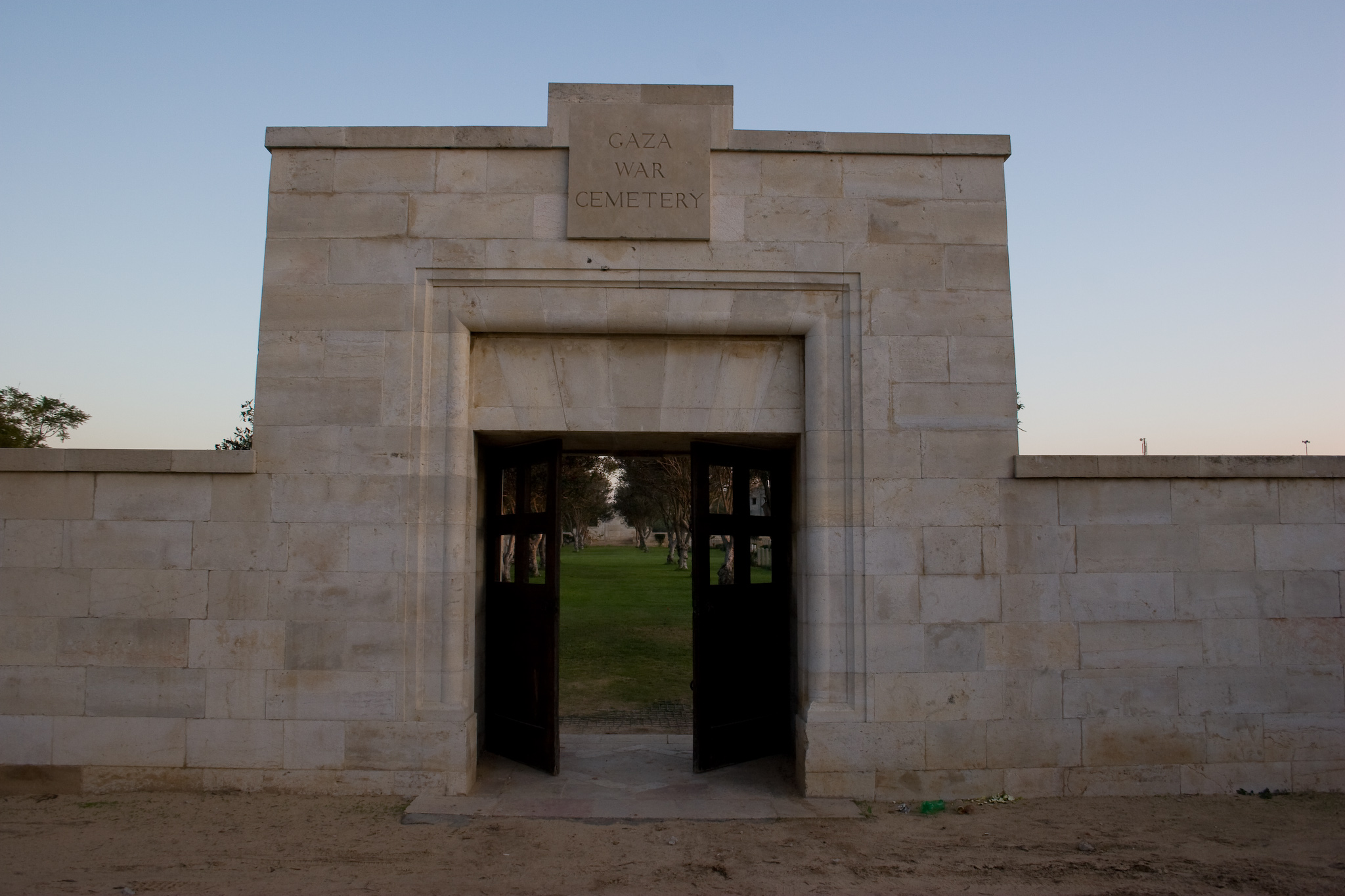 The living and the dead: Gaza war cemetery