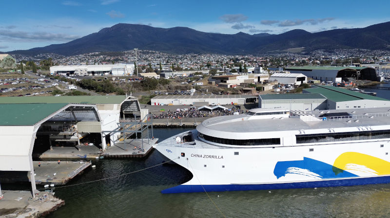 'This ship changes the game': World’s largest all-electric ferry launches in Tasmania