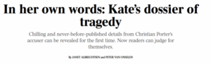 Porter Defamation: Kate dossier