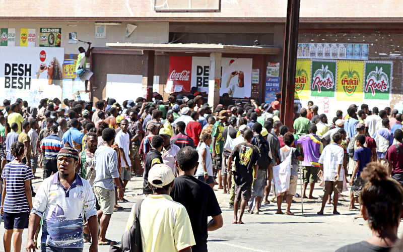 The January riots in Papua New Guinea