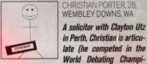 Christian Porter self portrait