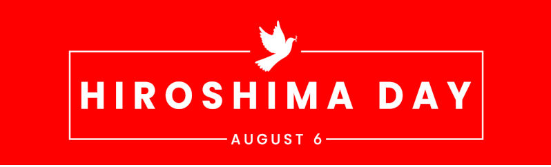 Hiroshima Day August 6, Japan Vector Illustration. Sign, Banner, Icon.