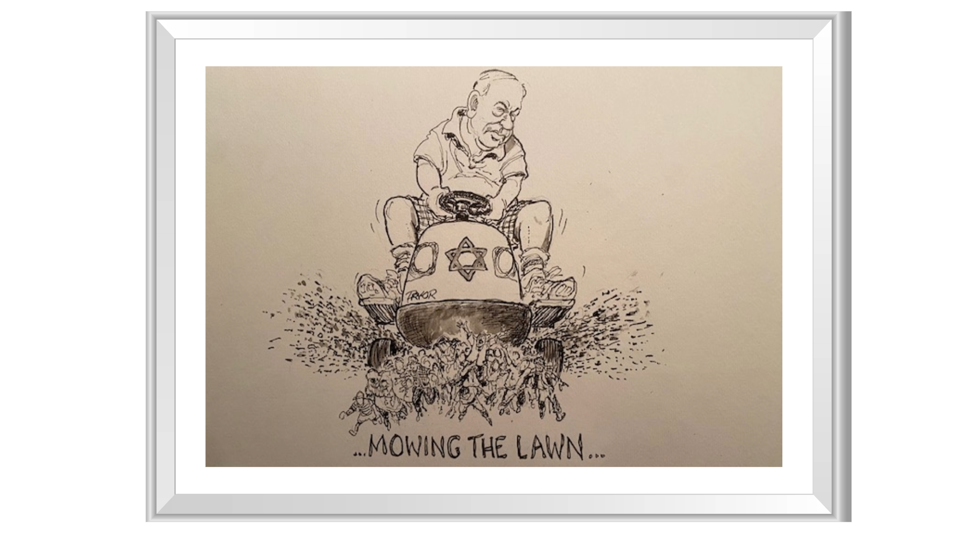 Israel: mowing  the grass in Gaza, again and again.