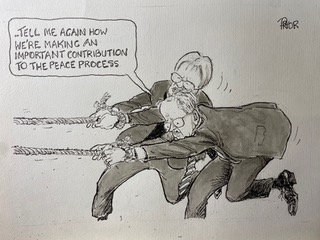 How are we making a contribution to the peace process?