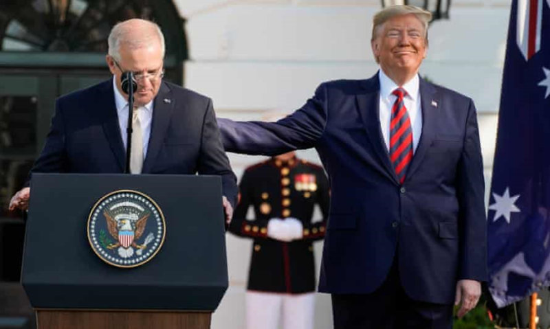 scott morrison and donald trump