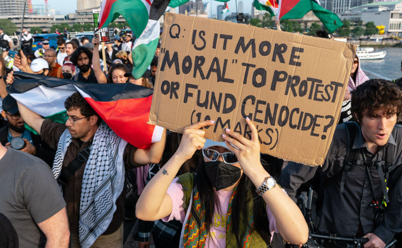 Gaza genocide protests by students shames the elites in the Western world